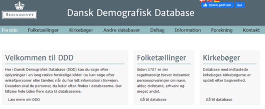 Dansk Demografisk Database | AarhusBibliotekerne