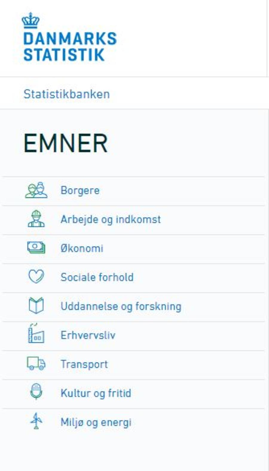 Statistik Fra Danmarks Statistik | AarhusBibliotekerne